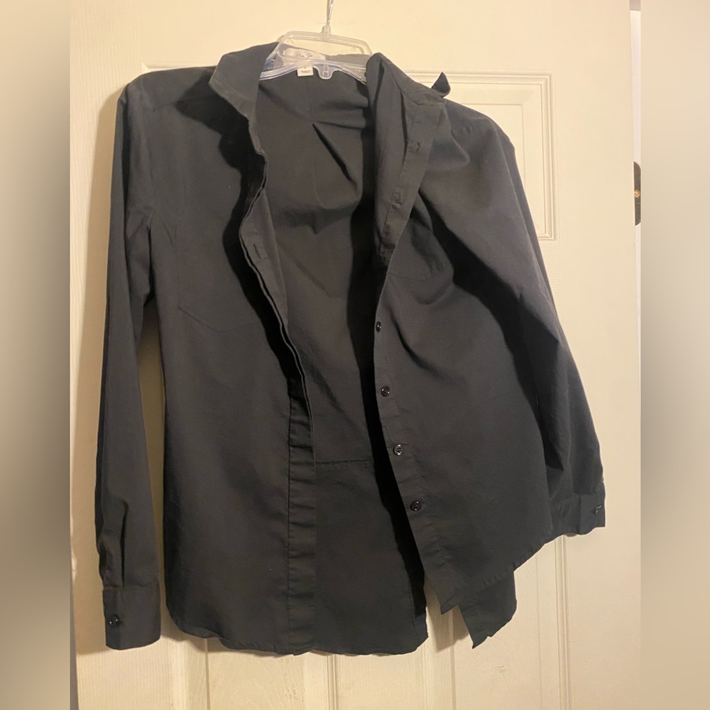 Per se women’s black button down